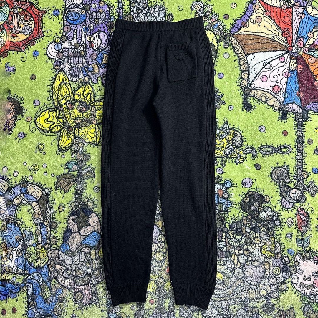 PRADA 普拉达 羊绒针织长裤 休闲裤 裤子 黑色