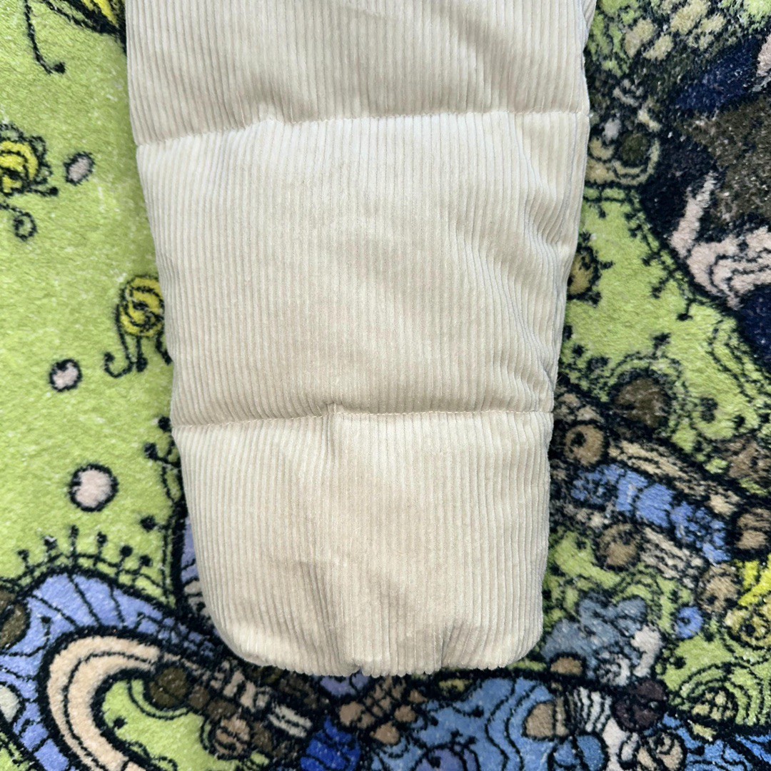 PRADA 普拉达 纯色灯芯绒连帽羽绒服 夹克 外套 保暖 冬款 米色 SGC072-1RL7-F0K74-S-232