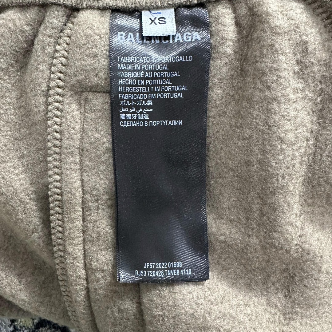 Balenciaga 巴黎世家 摇粒绒休闲裤 裤子 运动裤 长裤 宽松 棕色