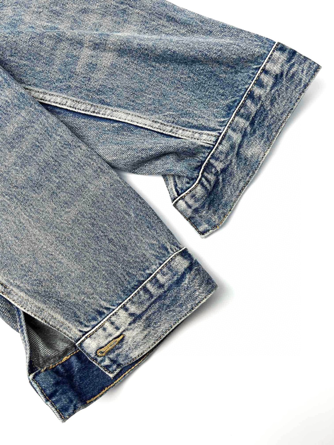 Balenciaga 巴黎世家 不规则设计连帽牛仔外套 牛仔衣 夹克 秋冬 蓝色 702435TNW014012