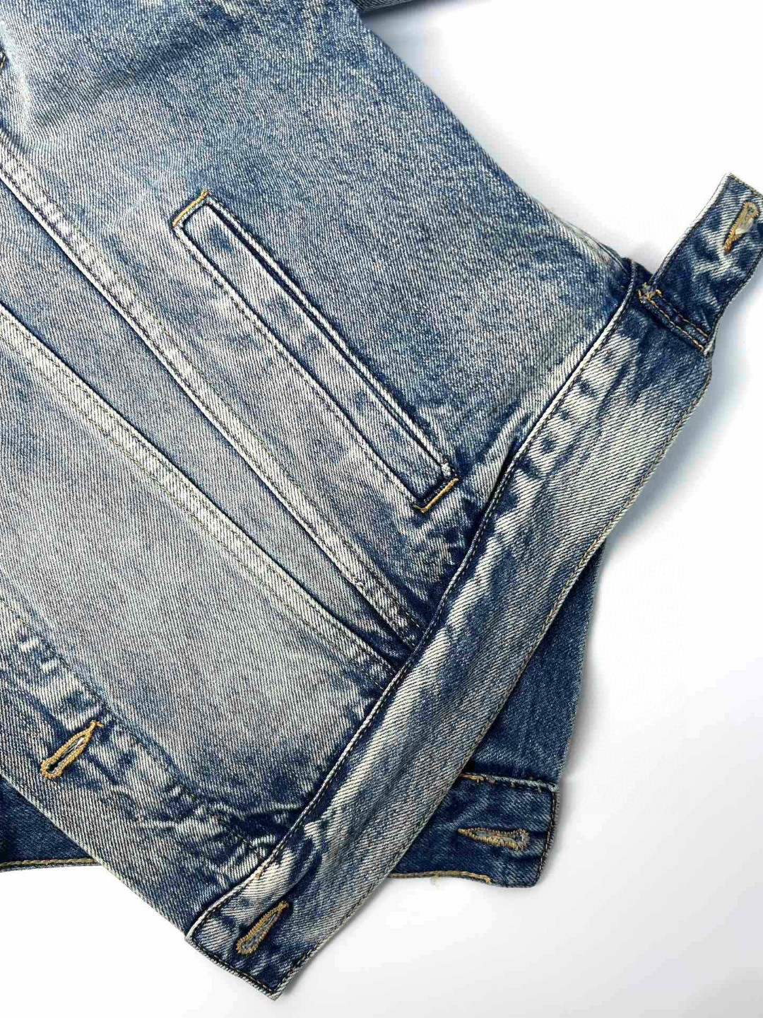 Balenciaga 巴黎世家 不规则设计连帽牛仔外套 牛仔衣 夹克 秋冬 蓝色 702435TNW014012