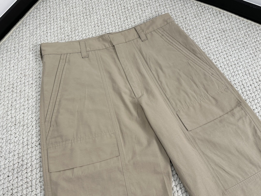 DIOR 迪奥 纯色帆布工装裤 休闲裤 长裤 裤子 卡其色 