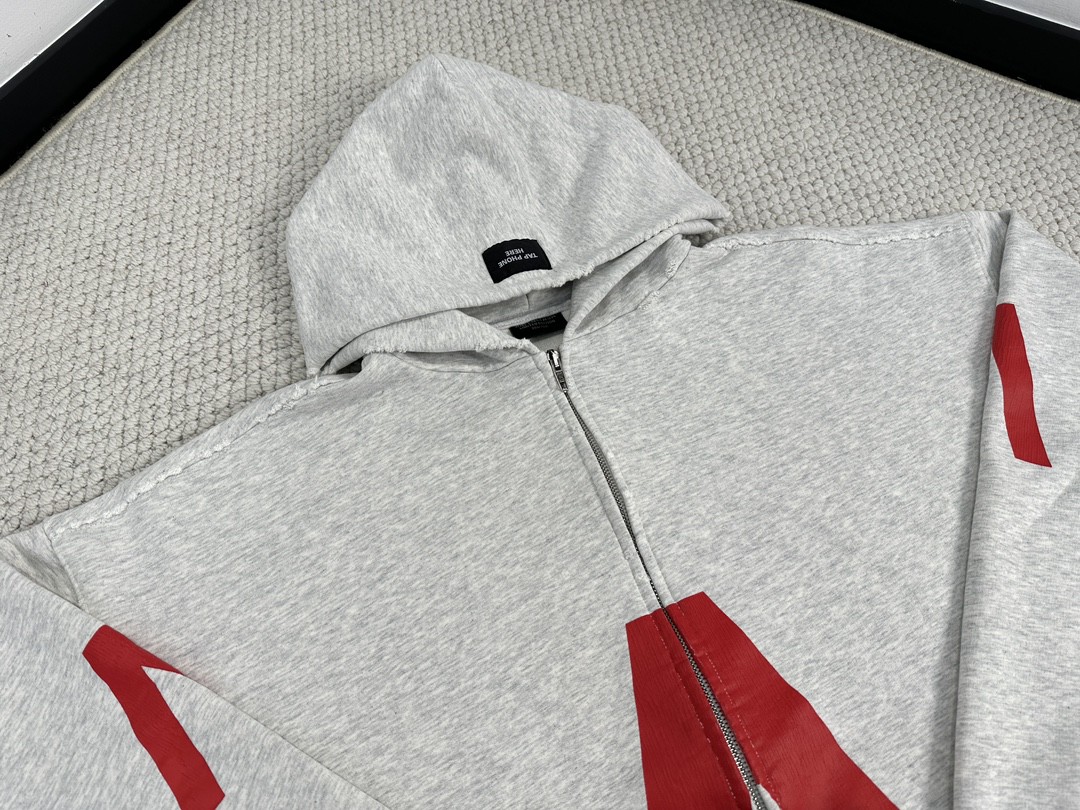 Balenciaga 巴黎世家 Apple Music 限量音乐合作系列字母印花连帽卫衣 长袖 秋冬 男女同款 白色 744457TQVA61561