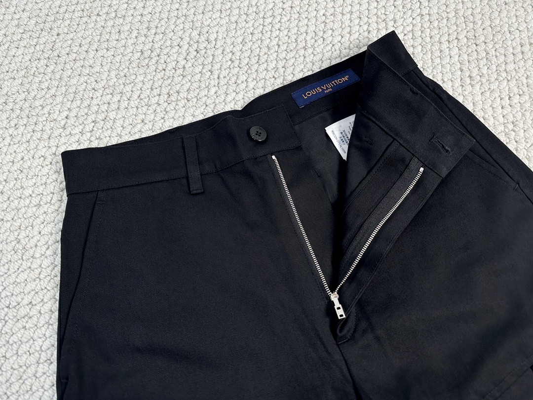 LOUIS VUITTON 路易威登 直筒工装裤 裤子 长裤 男款 黑色 