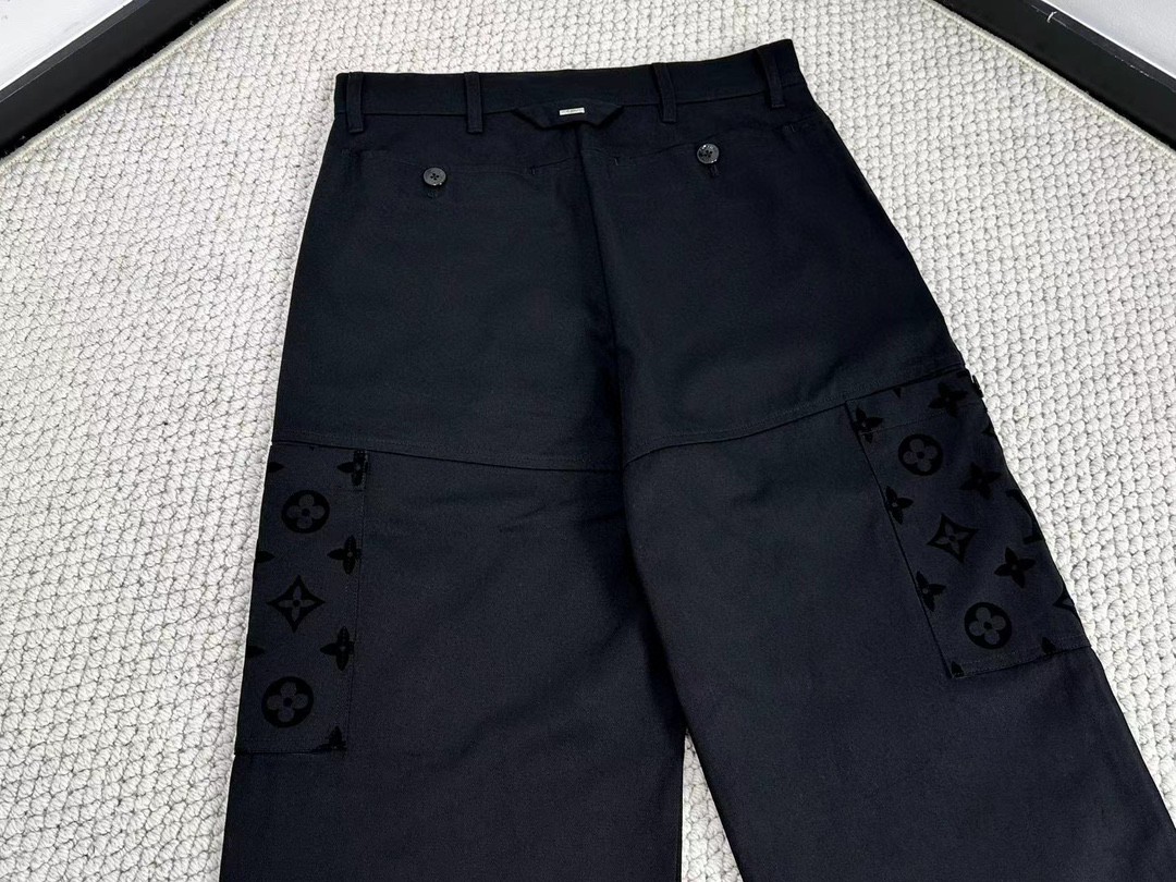 LOUIS VUITTON 路易威登 直筒工装裤 裤子 长裤 男款 黑色 
