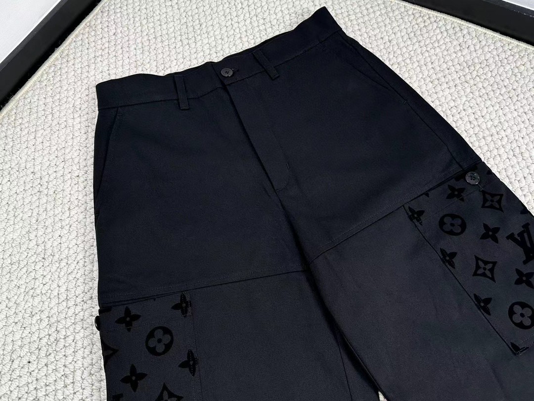LOUIS VUITTON 路易威登 直筒工装裤 裤子 长裤 男款 黑色 