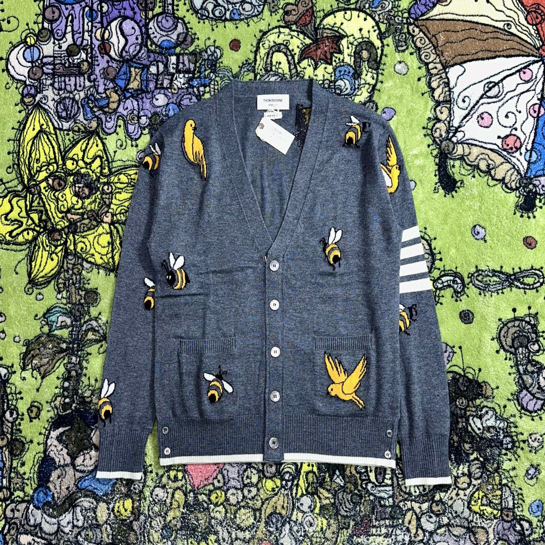 【送料&関税込】Thom Browne Dog-embroidered Crewneck T-shirt Thom Browne dog-embroidery T-shirt | Blue | FARFETCH VN