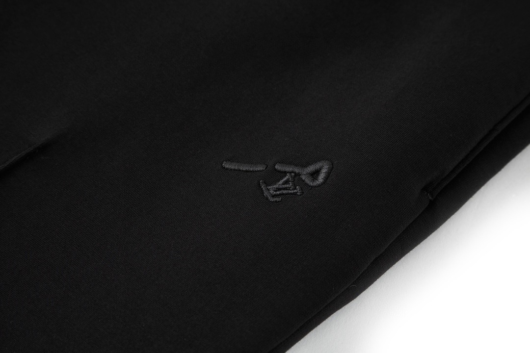 LOUIS VUITTON 路易威登 别针刺绣直筒休闲裤 裤子 长裤 男款 黑色 