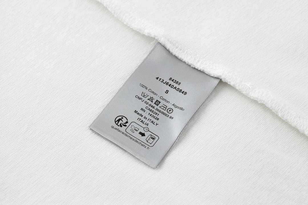 DIOR 迪奥 字母logo印花 圆领 T恤 短袖 夏季 男女同款 白色 413J640A0849-C089