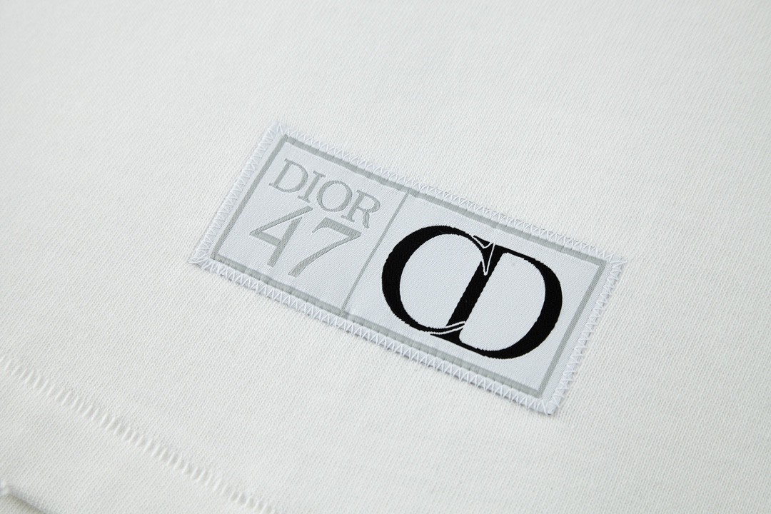 DIOR 迪奥 字母logo印花 圆领 T恤 短袖 夏季 男女同款 白色 413J640A0849-C089