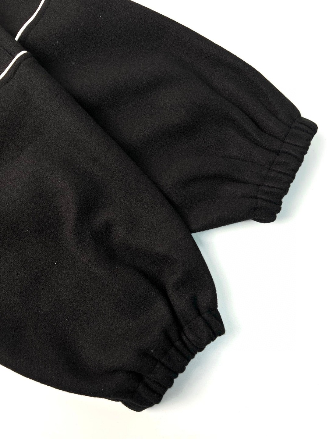 Balenciaga 巴黎世家 刺绣字母Logo拉链羊绒夹克 外套 卫衣 长袖 秋冬 黑色 