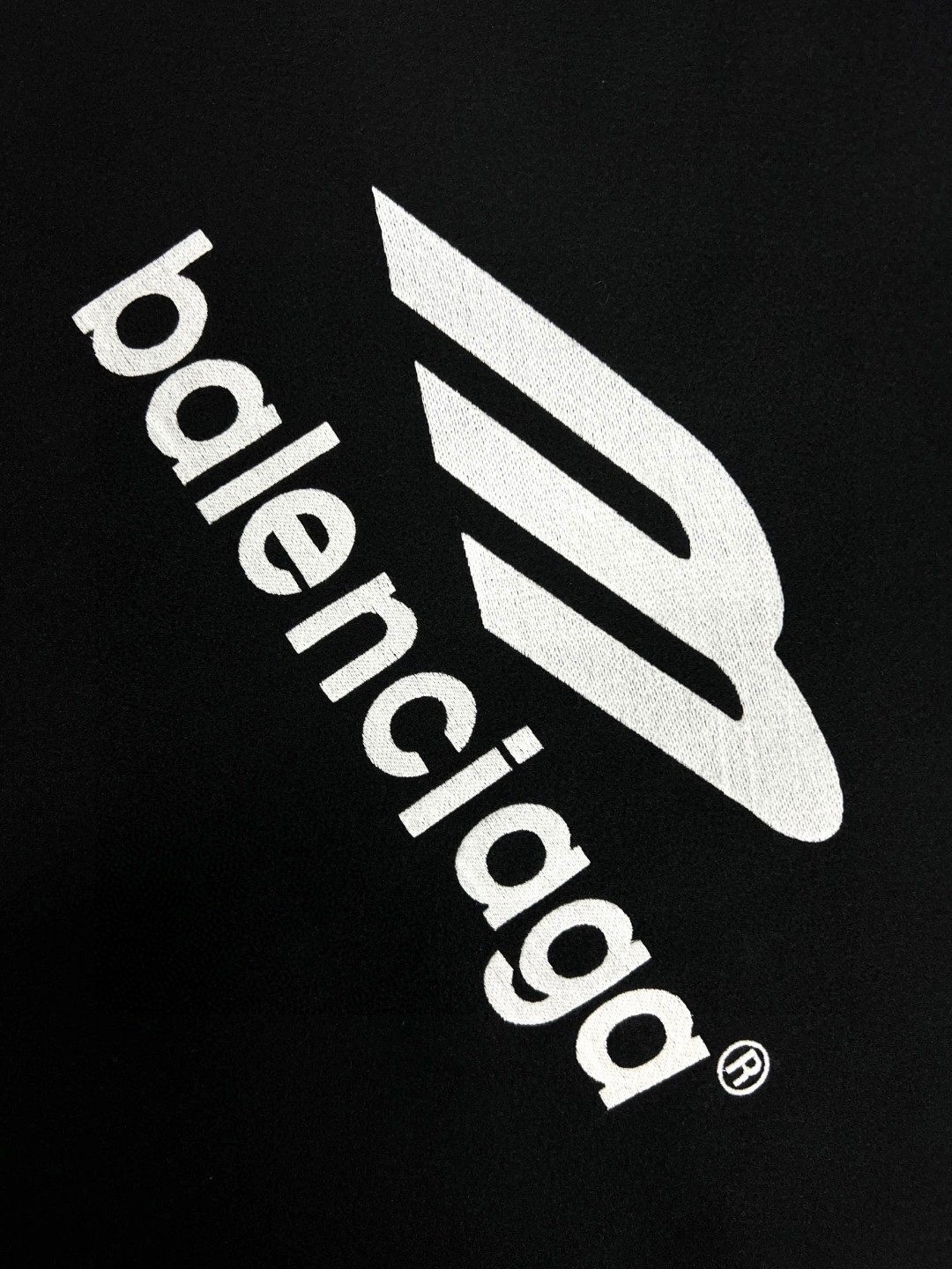 Balenciaga 巴黎世家 刺绣字母Logo拉链羊绒夹克 外套 卫衣 长袖 秋冬 黑色 