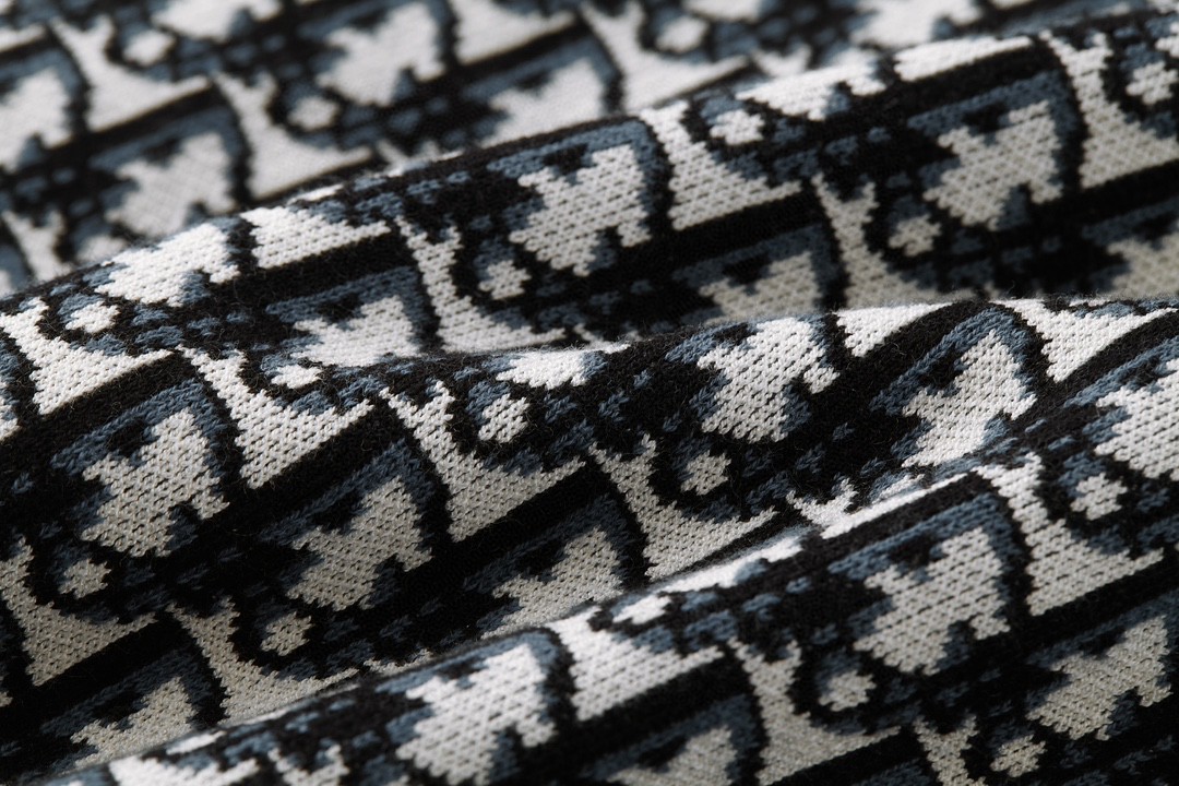 DIOR 迪奥 经典满印老花针织衬衫 长袖 外套 秋冬款 023M550AT099-C185