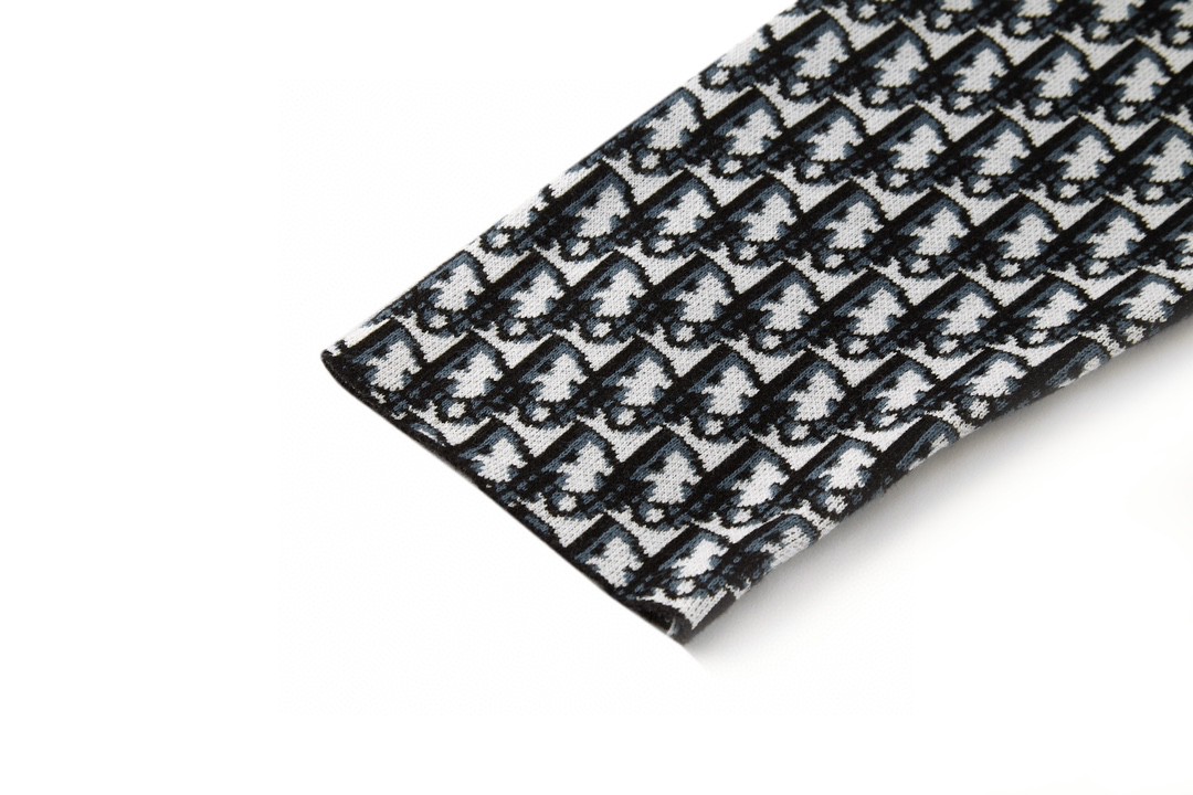 DIOR 迪奥 经典满印老花针织衬衫 长袖 外套 秋冬款 023M550AT099-C185