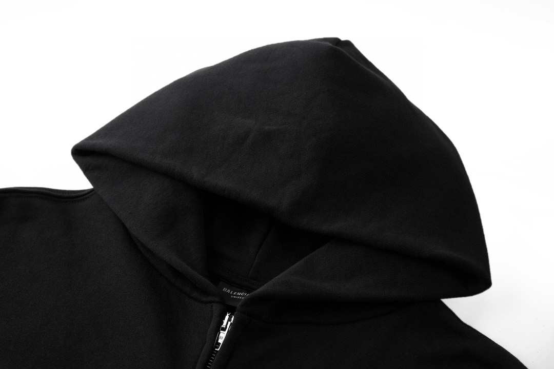 Balenciaga 巴黎世家 曼联队标10号拉链卫衣 连帽卫衣 长袖 秋冬 黑色 