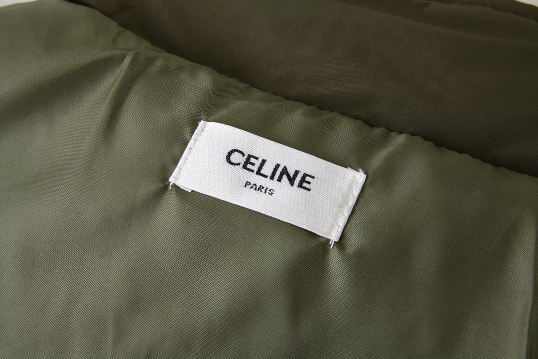 CELINE 赛琳 拼接logo字母 羊羔毛卫衣 夹克 外套 长袖 米白绿