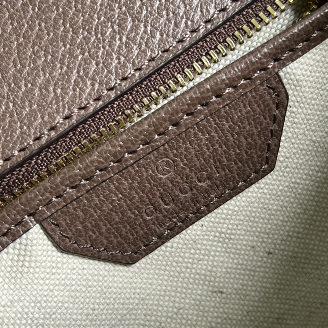 原厂皮 GUCCI 古驰 Bamboo 1947竹制手柄锁扣条纹皮革双肩带 单肩包 斜挎包 手提包 棕色 675797-UKMDT-2570