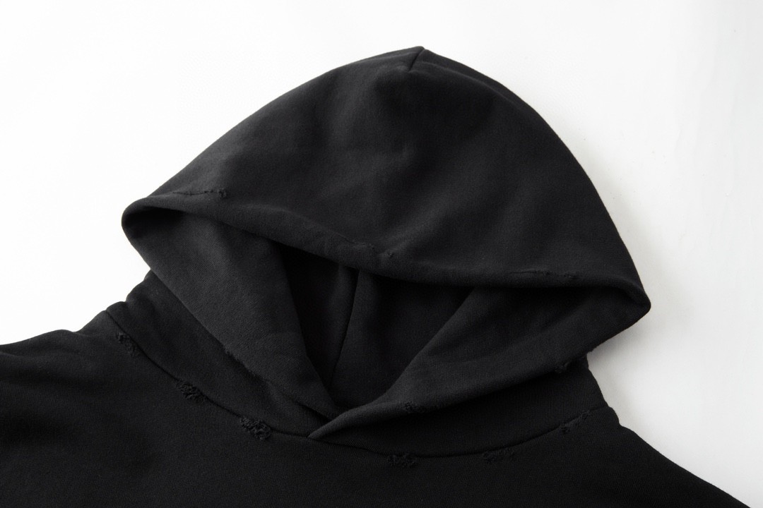 Balenciaga 巴黎世家 情人节光盘碟片 连帽卫衣 套头卫衣 长袖 秋冬 黑色