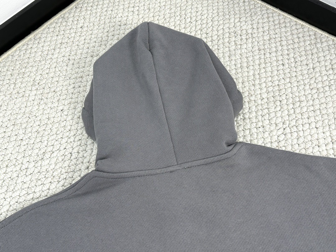 Loewe 罗意威 SS24 Logo字母刺绣连帽卫衣 长袖 秋冬 灰色 H526Y25X39-1300