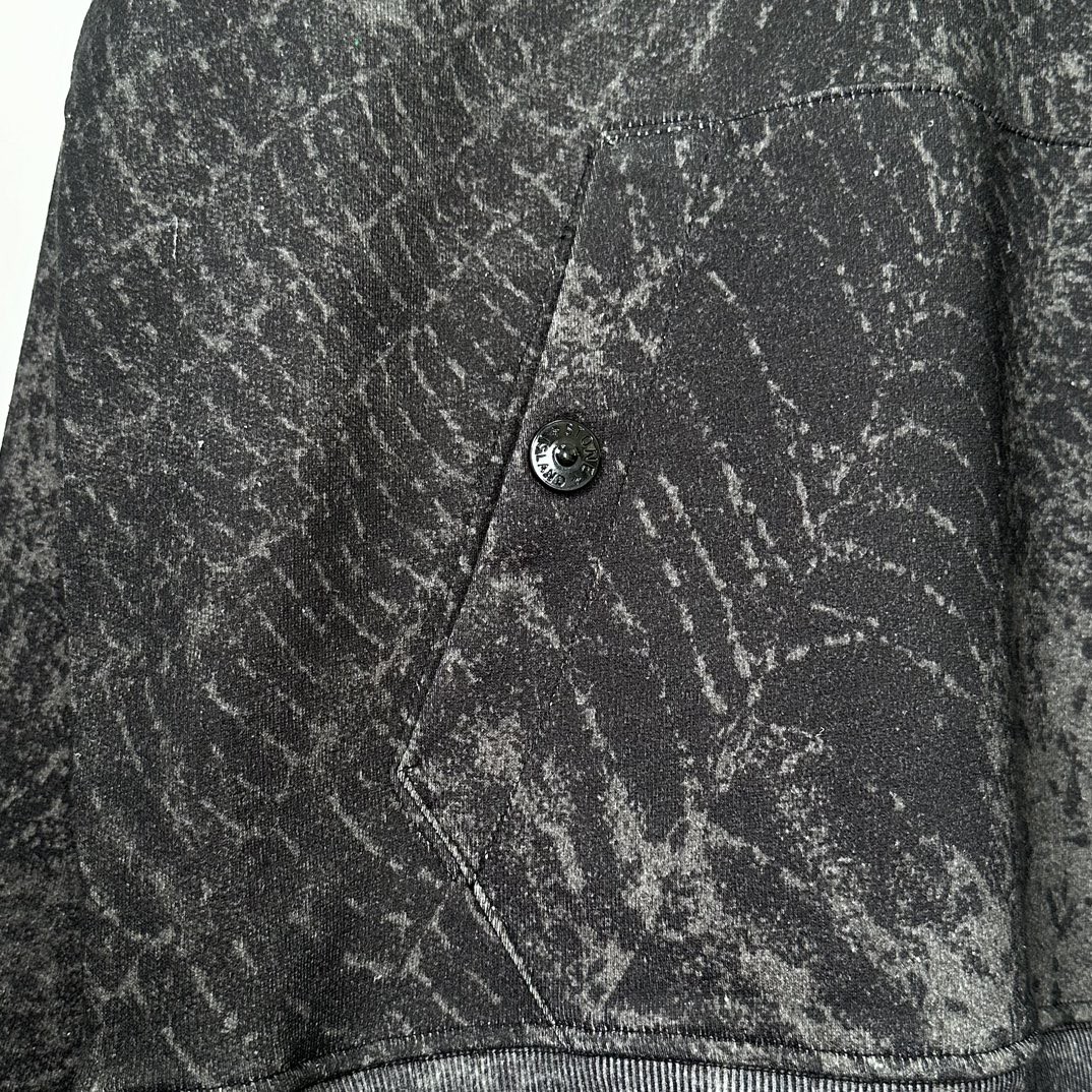 Supreme STONE ISLAND FW23 联名款 WEEK10 HOODED SWEATSHIRT 蜘蛛网印花连帽卫衣 黑色 SUP-FW23-169