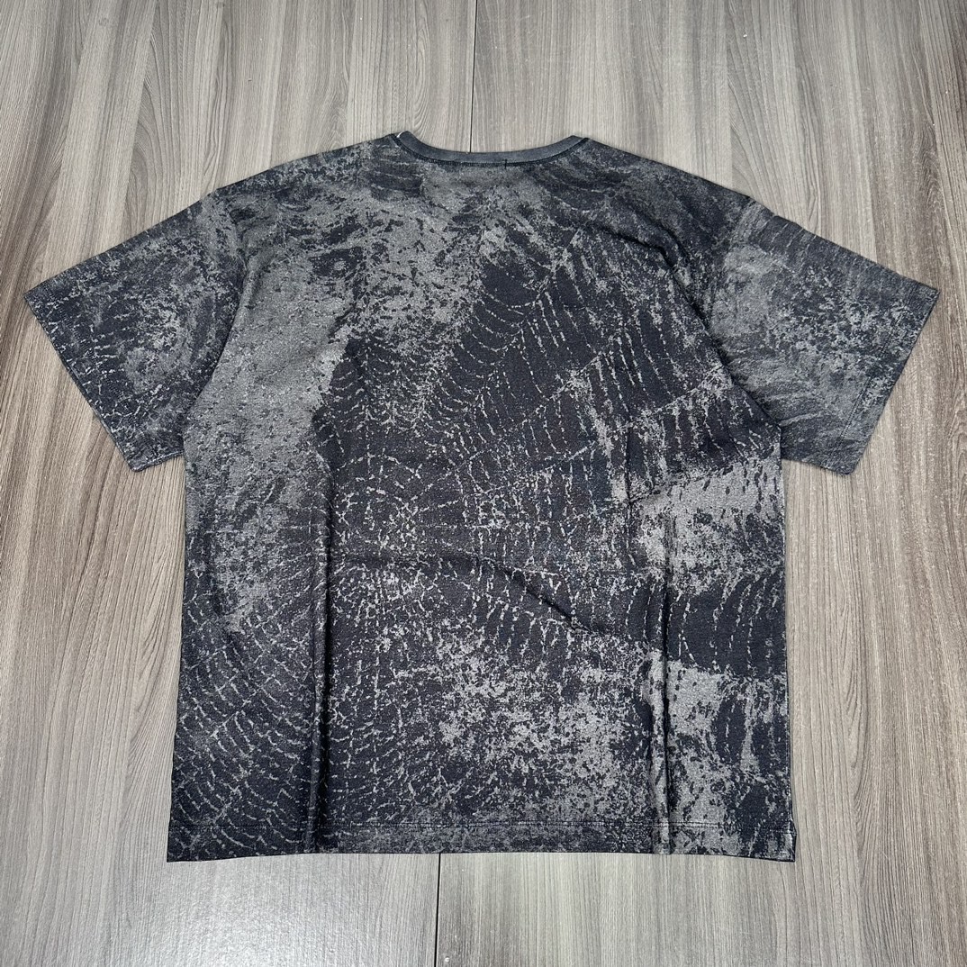 Supreme STONE ISLAND FW23 联名款 蜘蛛网印花圆领短袖 T 恤 夏款 黑色 SUP-FW23-168