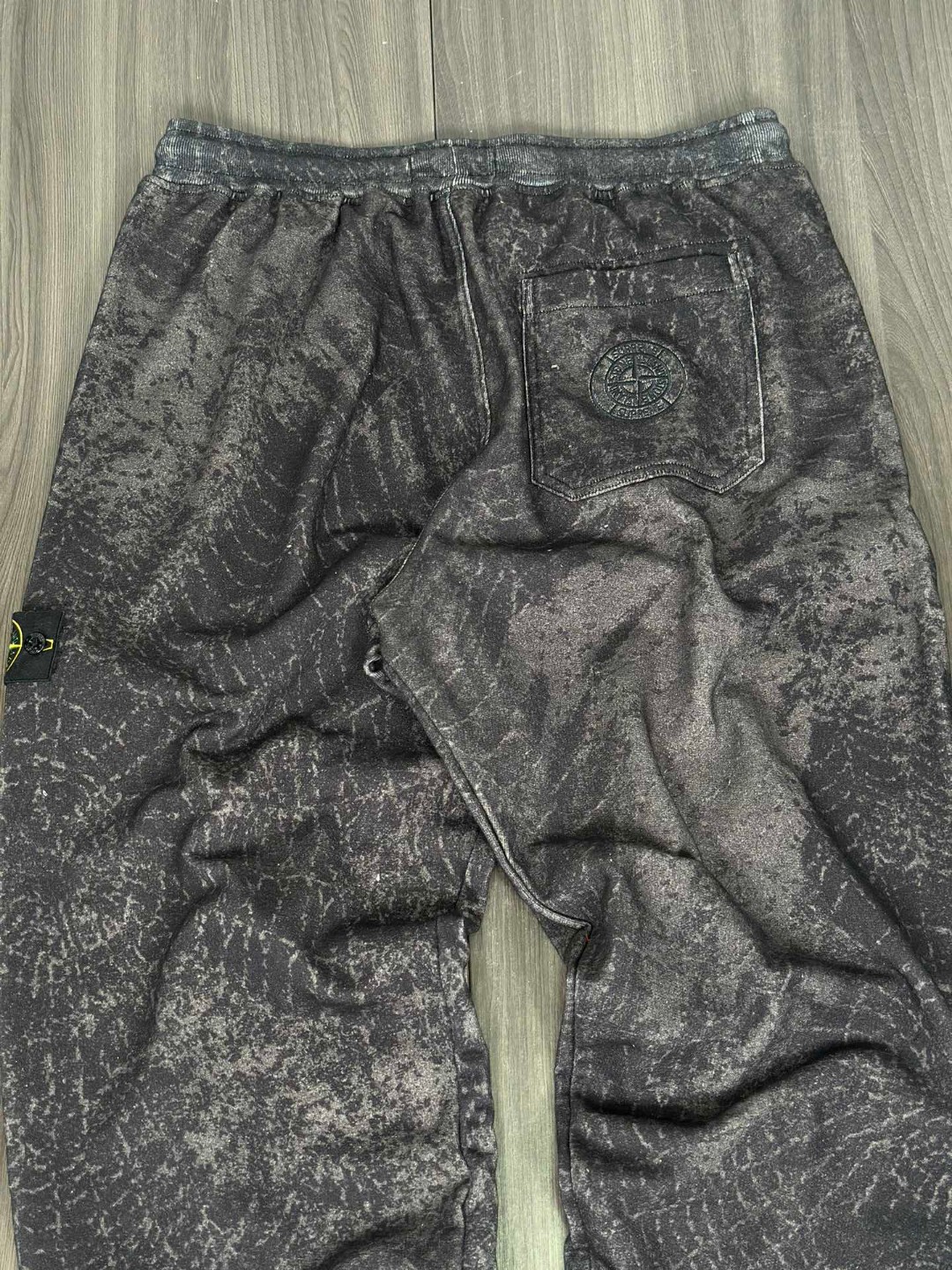Supreme STONE ISLAND FW23 联名款 WEEK10 SWEATPANT 蜘蛛网印花收脚运动裤 休闲裤 长裤 黑色 SUP-FW23-173