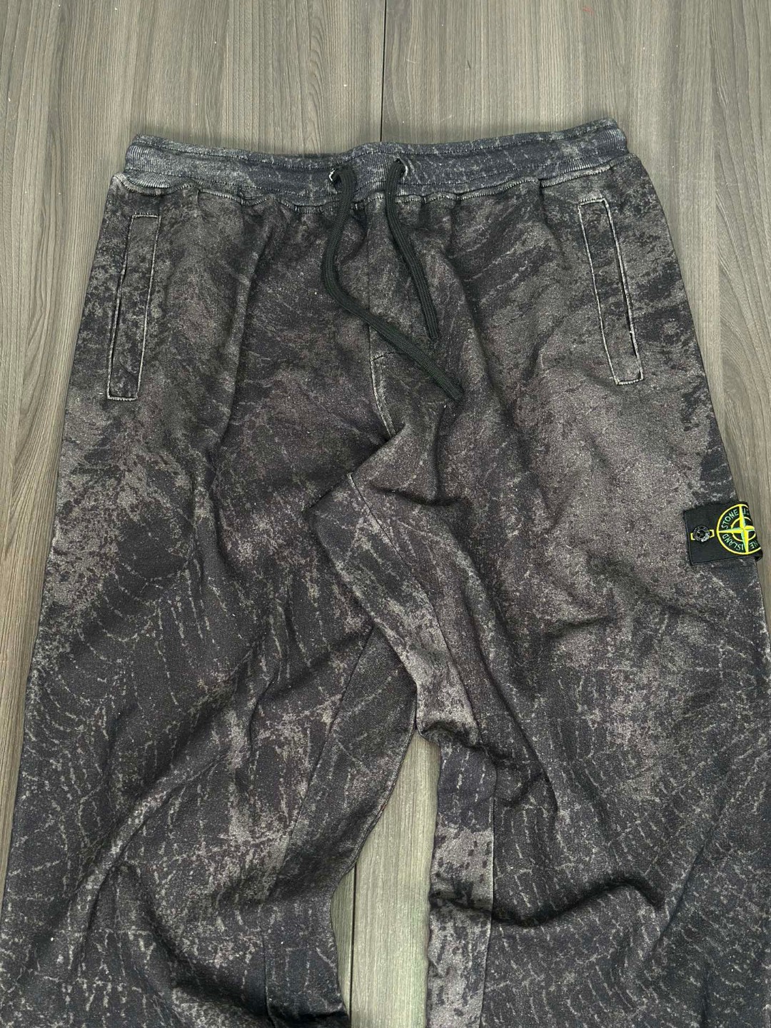 Supreme STONE ISLAND FW23 联名款 WEEK10 SWEATPANT 蜘蛛网印花收脚运动裤 休闲裤 长裤 黑色 SUP-FW23-173