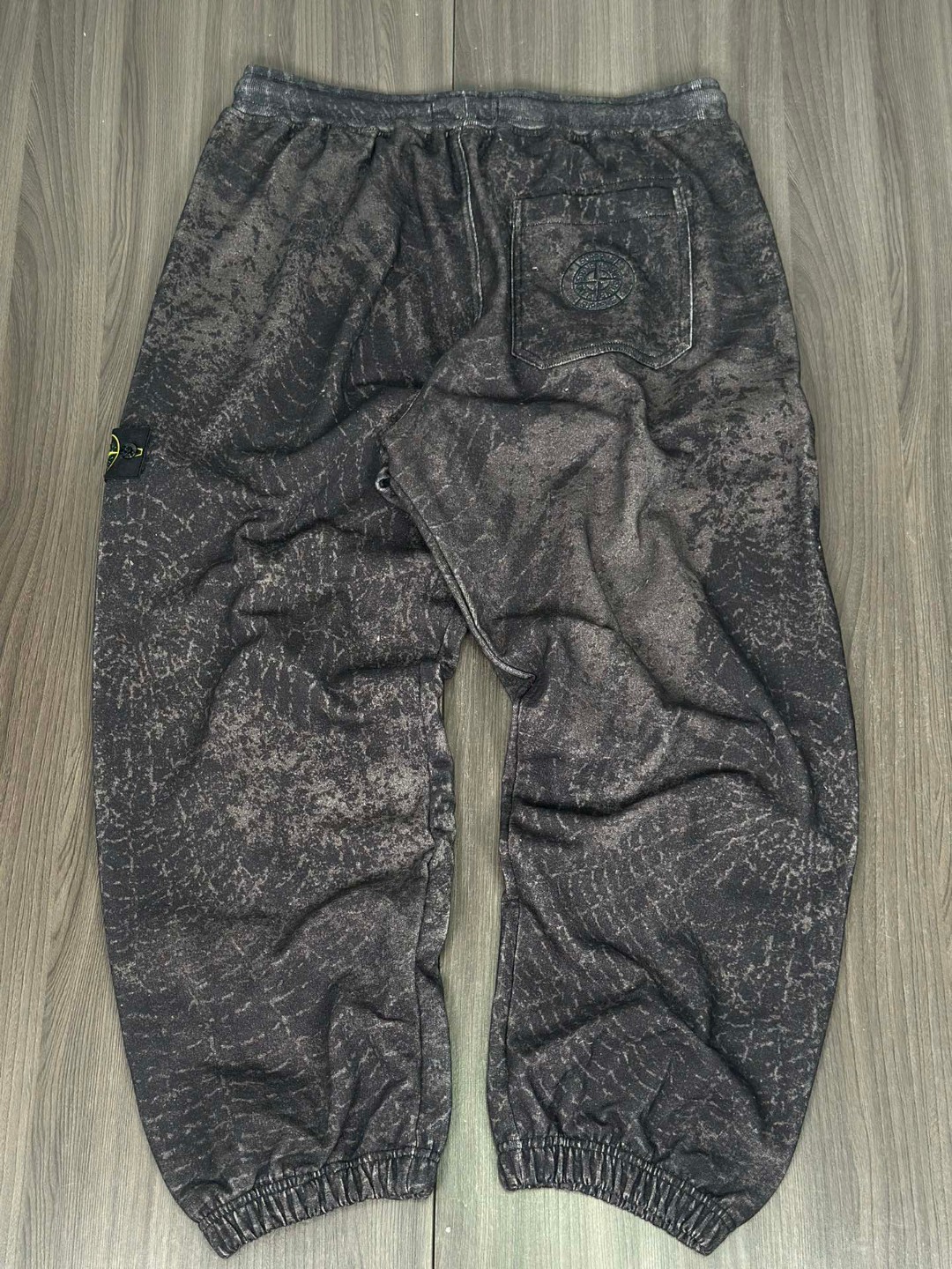 Supreme STONE ISLAND FW23 联名款 WEEK10 SWEATPANT 蜘蛛网印花收脚运动裤 休闲裤 长裤 黑色 SUP-FW23-173
