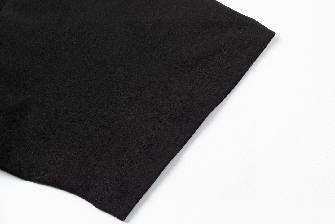 PRADA 普拉达 字母logo徽标圆领 短袖 T恤 男女同款 黑色 UJN83-7240-F0002-S-231