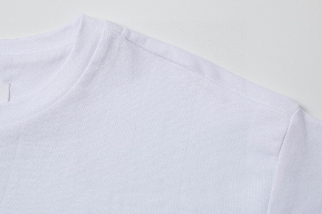 PRADA 普拉达 字母logo徽标圆领 短袖 T恤 男女同款 白色 UJN837S231240-F0009