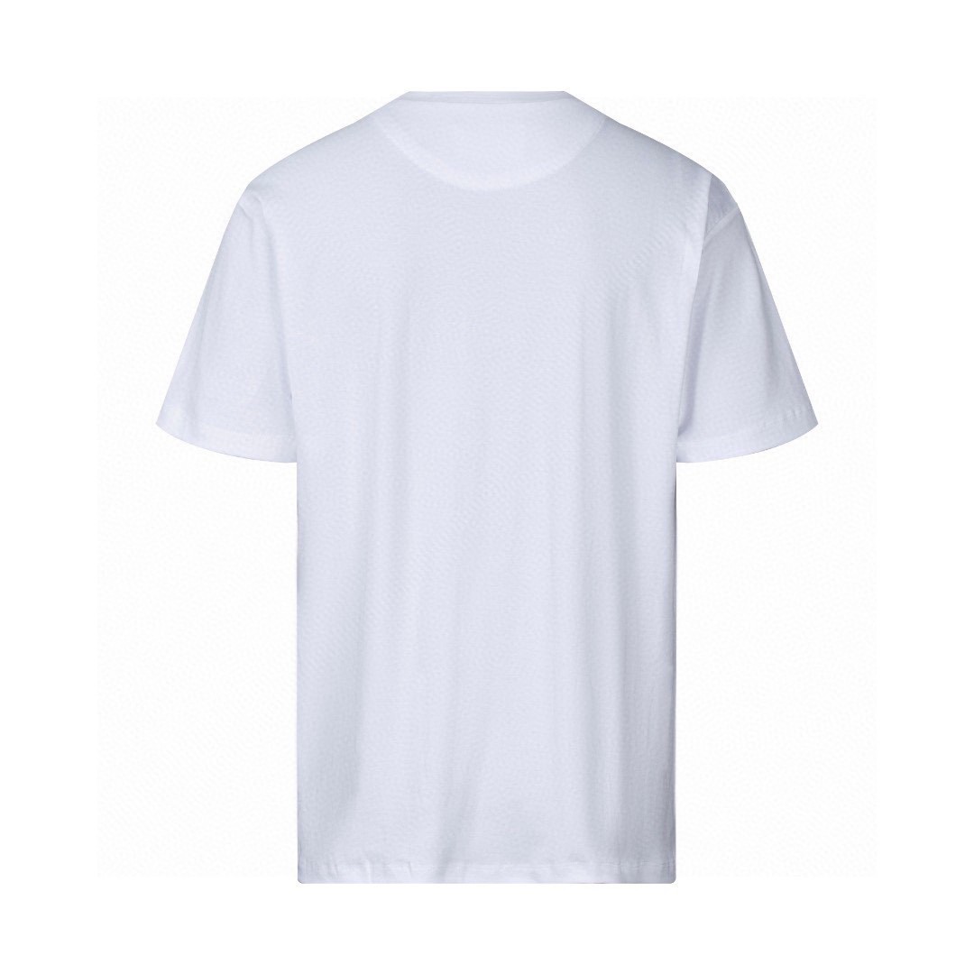 PRADA 普拉达 字母logo徽标圆领 短袖 T恤 男女同款 白色 UJN837S231240-F0009