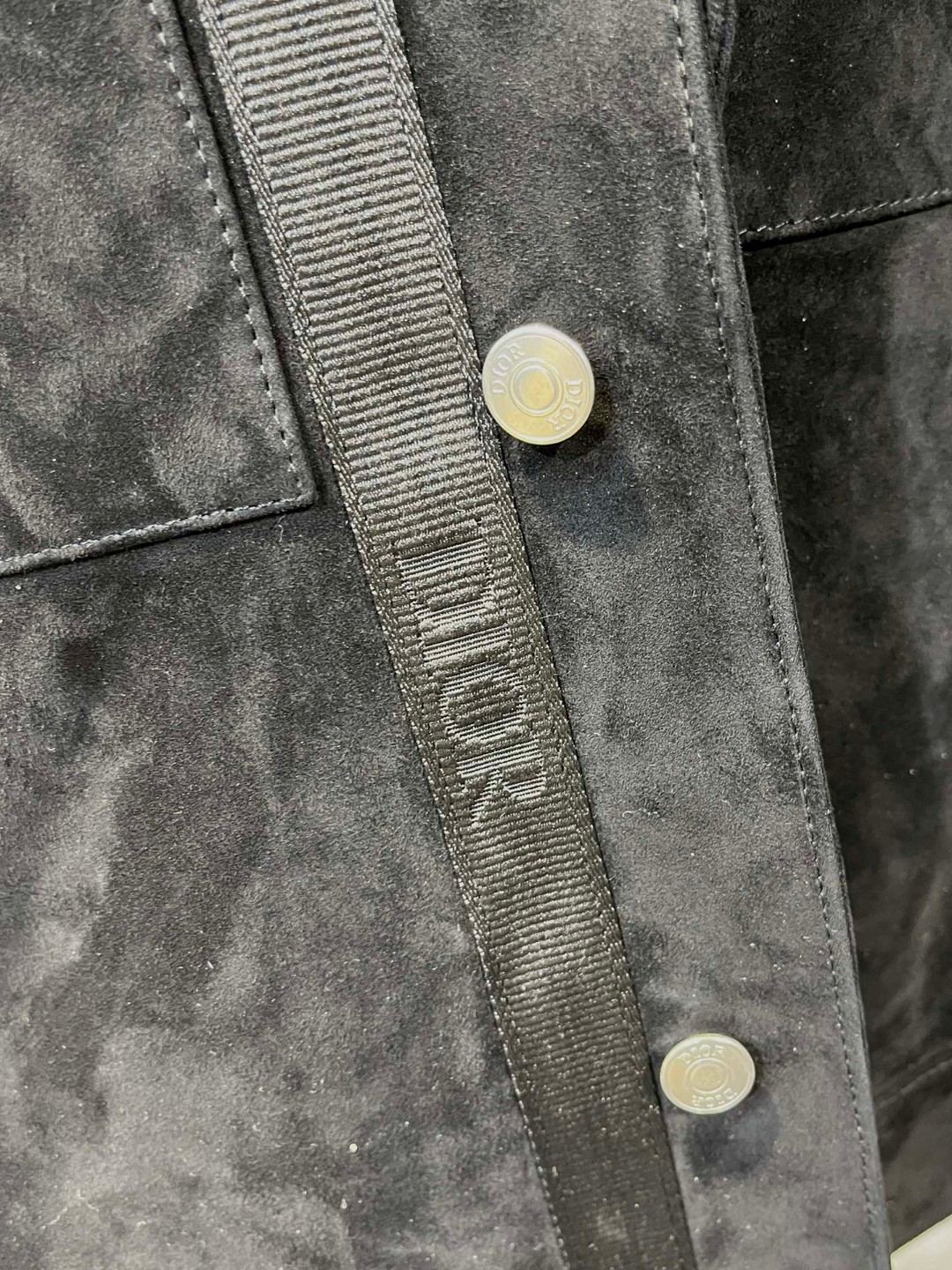 高定系列 Dior 迪奥 摇粒绒毛领拉链夹克 外套 长袖 保暖 黑色