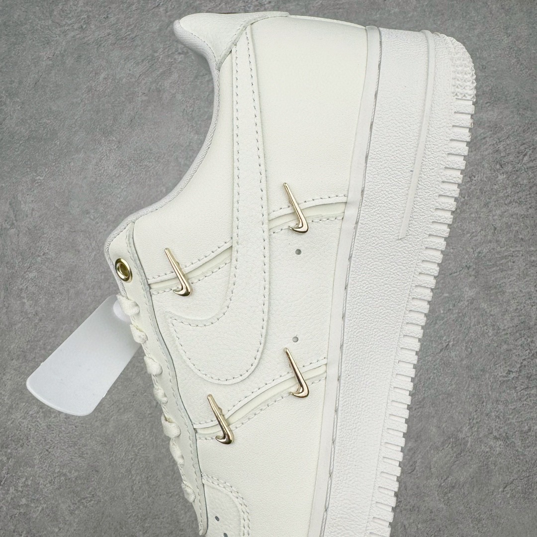 Nike Air Force 1 Low Mini Gold 白金四钩 低筒 板鞋 休闲鞋 防滑耐磨 运动鞋 波鞋 白色 FV3654-111