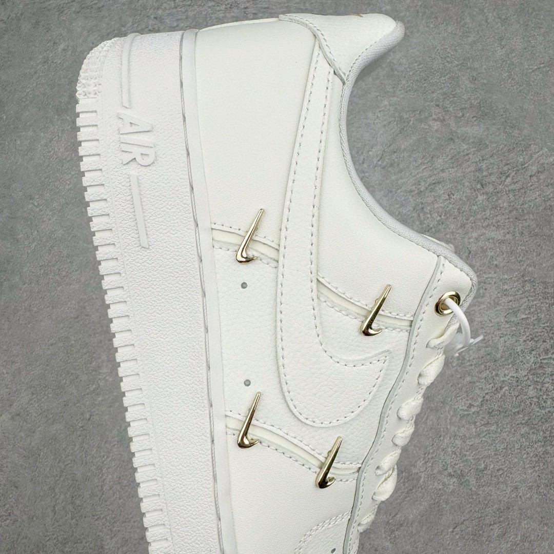 Nike Air Force 1 Low Mini Gold 白金四钩 低筒 板鞋 休闲鞋 防滑耐磨 运动鞋 波鞋 白色 FV3654-111