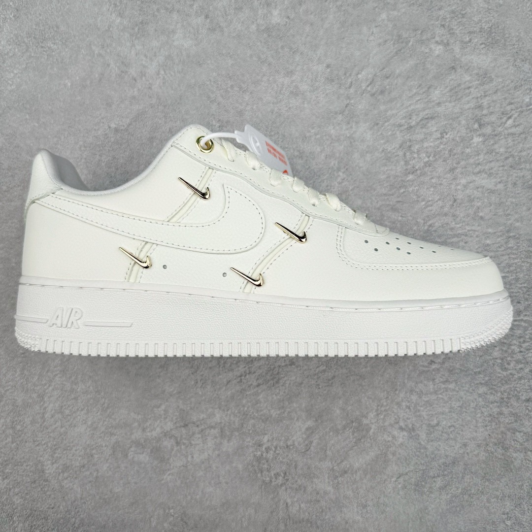 Nike Air Force 1 Low Mini Gold 白金四钩 低筒 板鞋 休闲鞋 防滑耐磨 运动鞋 波鞋 白色 FV3654-111