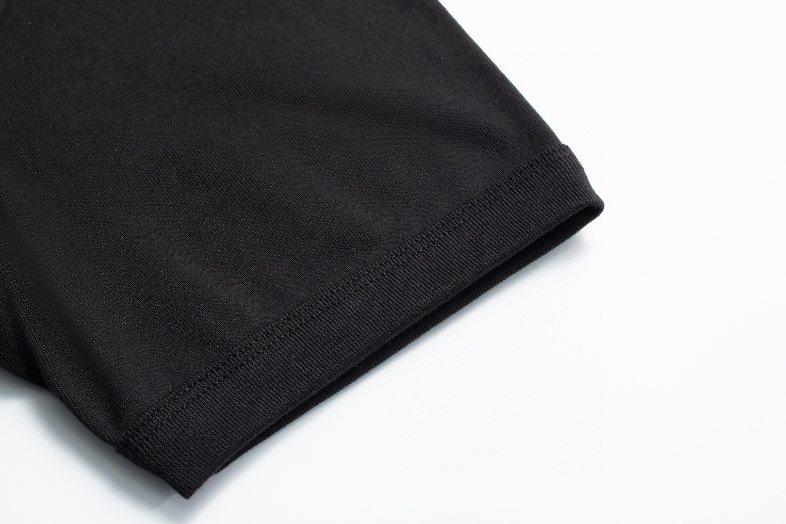 PRADA 普拉达 纯色徽标圆领 短袖 T恤 男女同款 黑色 UJN824-11ZM-F0002-S-222