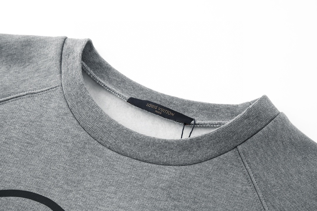 LOUIS VUITTON 路易威登 NIGO2 联名款 爱心Logo字母印花卫衣 套头 长袖 灰色 1A9GLT