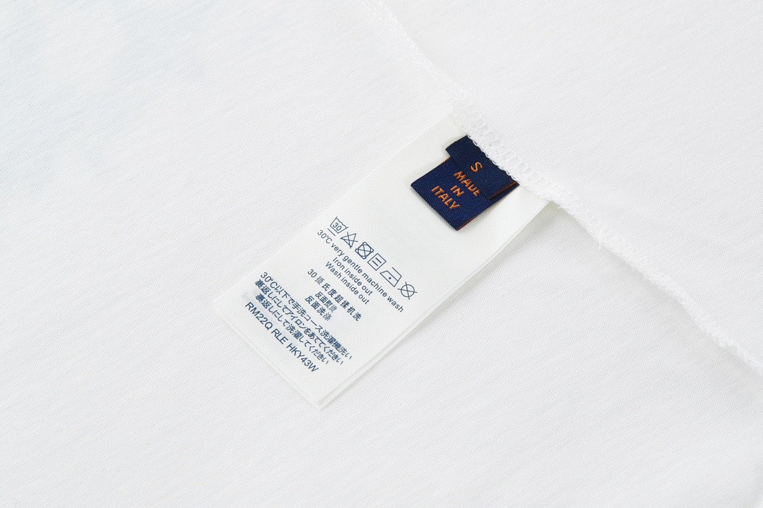 LOUIS VUITTON 路易威登 满印彩色印花短袖 圆领 T 恤 上衣 夏款 男女同款 白色 1A8GUS