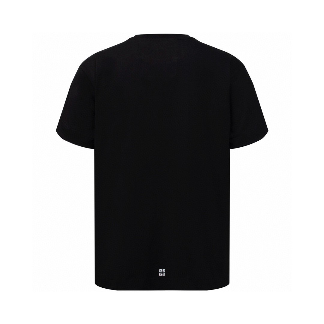 Givenchy 纪梵希 字母视觉陷阱效果 T恤 短袖 套头 夏款 黑色 BM71333Y6B-001