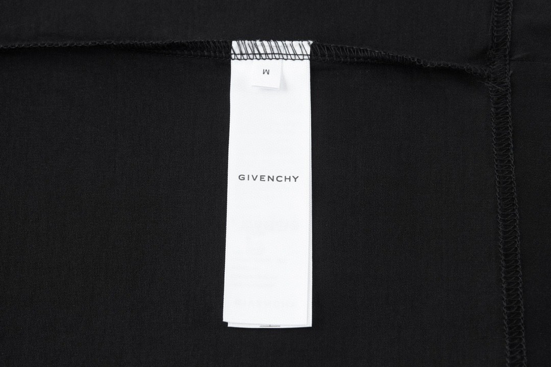 Givenchy 纪梵希 字母刺绣Logo T恤 短袖 套头 夏款 黑色 BM71543Y6B-001