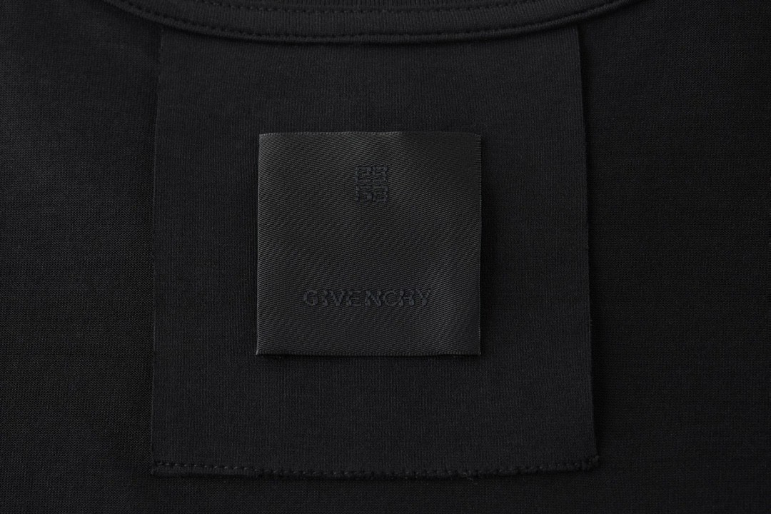 Givenchy 纪梵希 字母刺绣Logo T恤 短袖 套头 夏款 黑色 BM71543Y6B-001