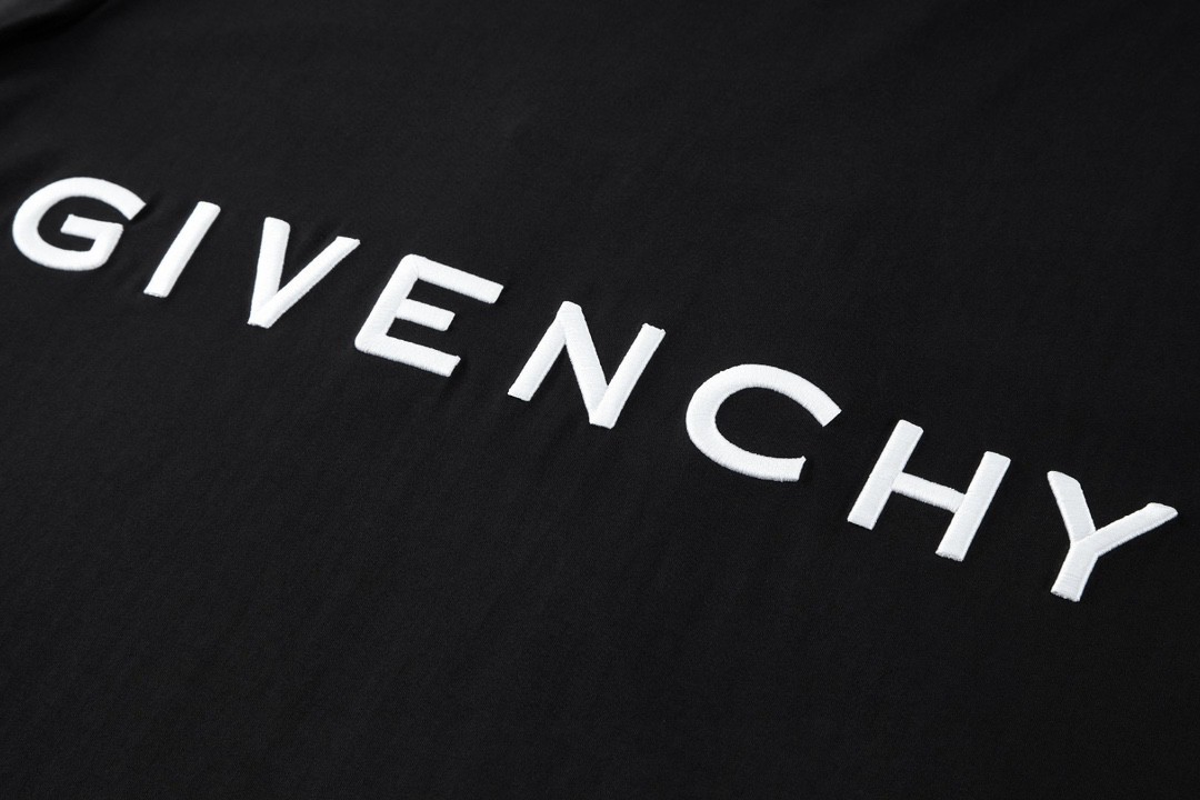Givenchy 纪梵希 字母刺绣Logo T恤 短袖 套头 夏款 黑色 BM71543Y6B-001
