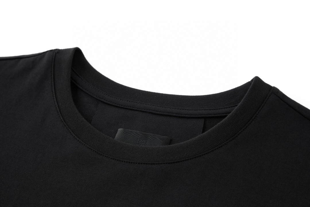 Givenchy 纪梵希 字母刺绣Logo T恤 短袖 套头 夏款 黑色 BM71543Y6B-001