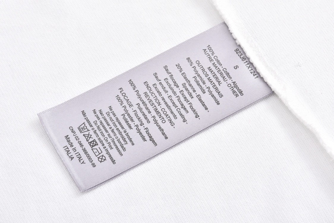 DIOR 迪奥 FW23 Logo字母印花破洞纯色 圆领 T恤 短袖 夏季 男女同款 白色 343J636A0849-C088