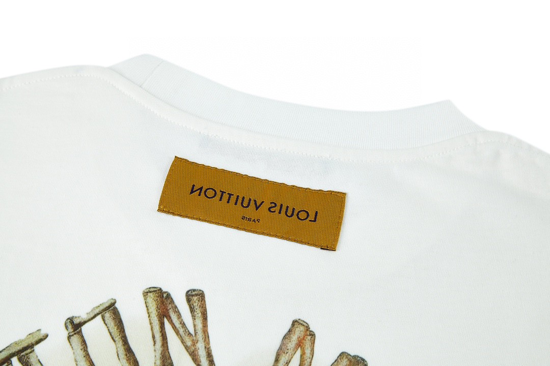 LOUIS VUITTON 路易威登 迈阿密限定 椰树印花 短袖 圆领 T 恤 上衣 夏款 男女同款 白色 