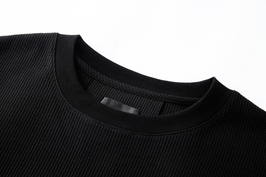 Givenchy 纪梵希 龙年限定 图案刺绣 华夫格卫衣 套头 长袖 秋冬款 黑色 BM71KP3YHT-001