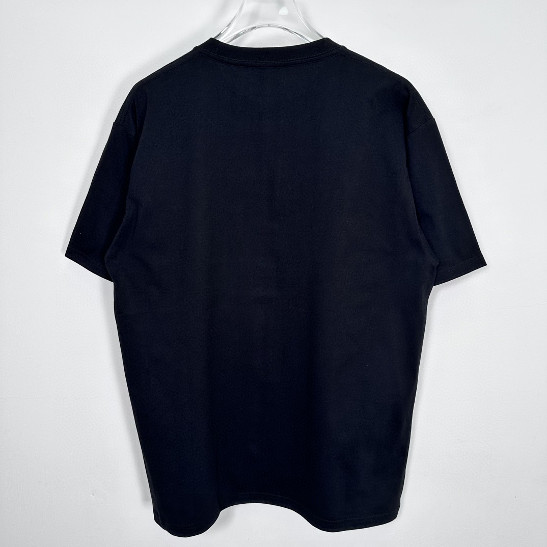 Supreme WEEK17 BOX LOGO TEE 迷彩字母印花 圆领 短袖 T恤 男女同款 黑色 SUP-FW23-245