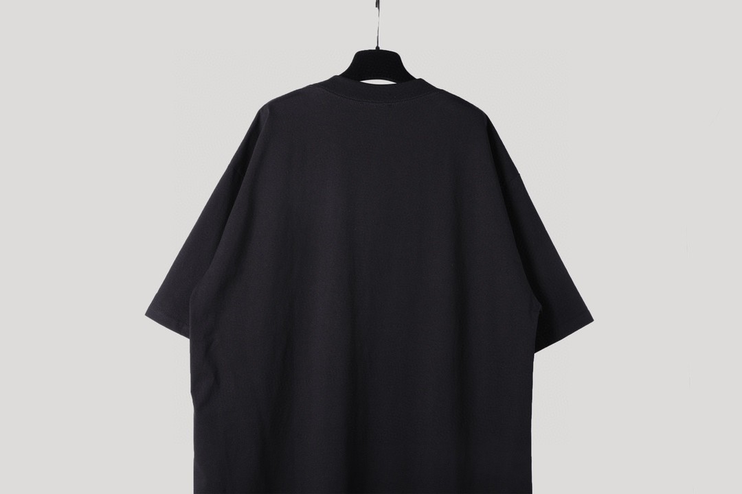 Balenciaga 巴黎世家 Erewhon 超市联名 字母Logo印花 圆领 短袖 T恤 夏季 黑色 