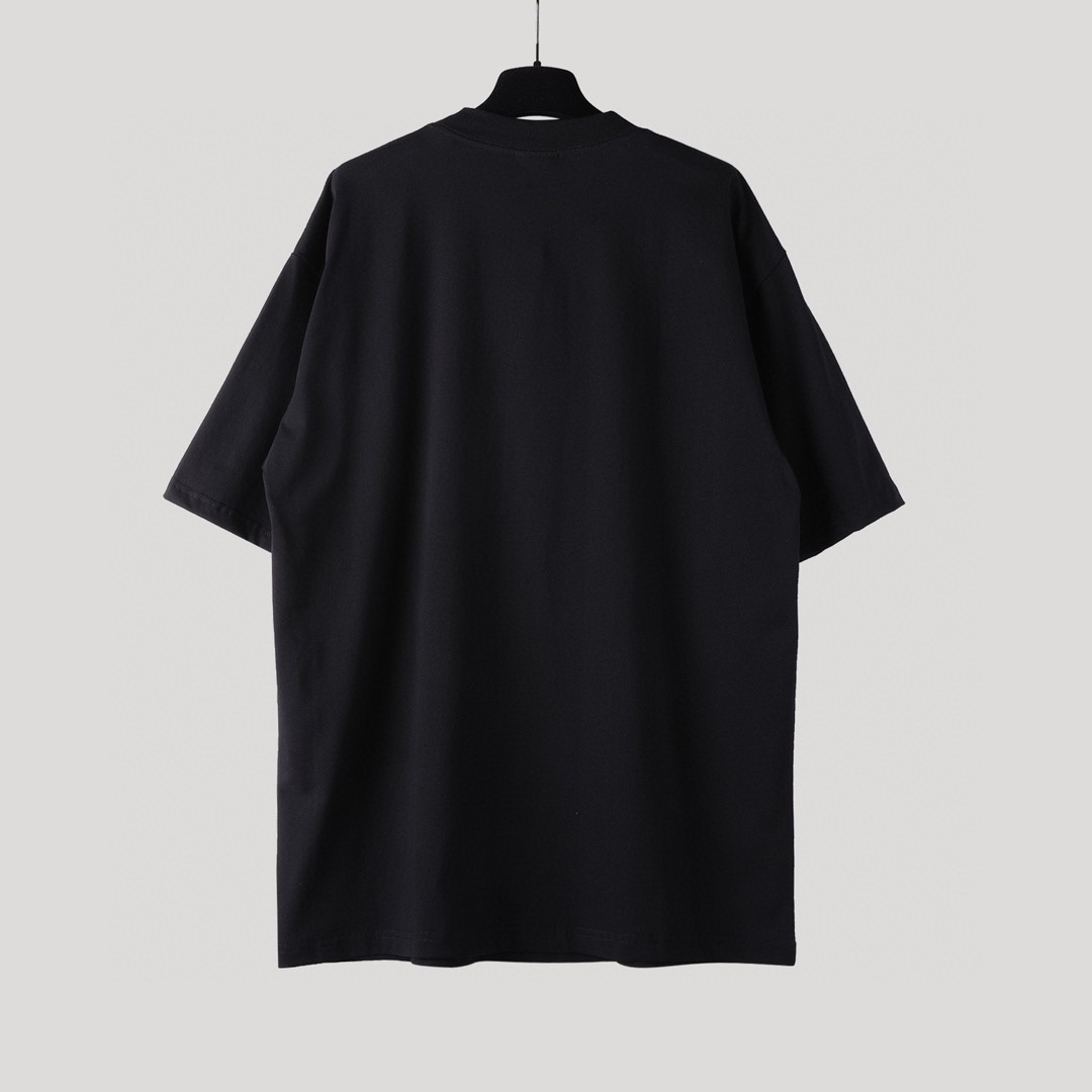 Balenciaga 巴黎世家 Erewhon 超市联名 字母Logo印花 圆领 短袖 T恤 夏季 黑色 