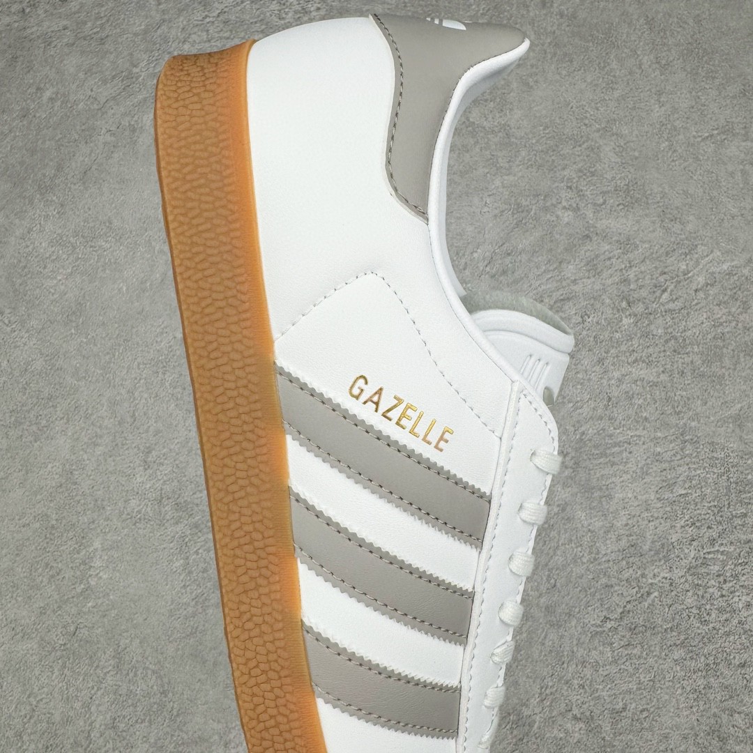 Adidas Originals Gazelle Indoor 低筒 复古板鞋 休闲鞋 男鞋 女鞋 白灰 IG3508